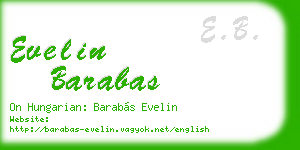 evelin barabas business card